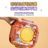 The J35-2682 student lunch box is a plastic microwave-safe lunch box for primary school students and comes with tableware details Picture